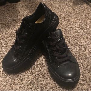 TredSafe Non Slip Black Work Shoes 6W